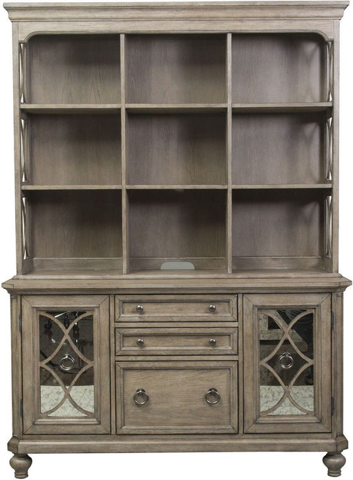 Liberty Simply Elegant Credenza with Hutch in Heathered Taupe image