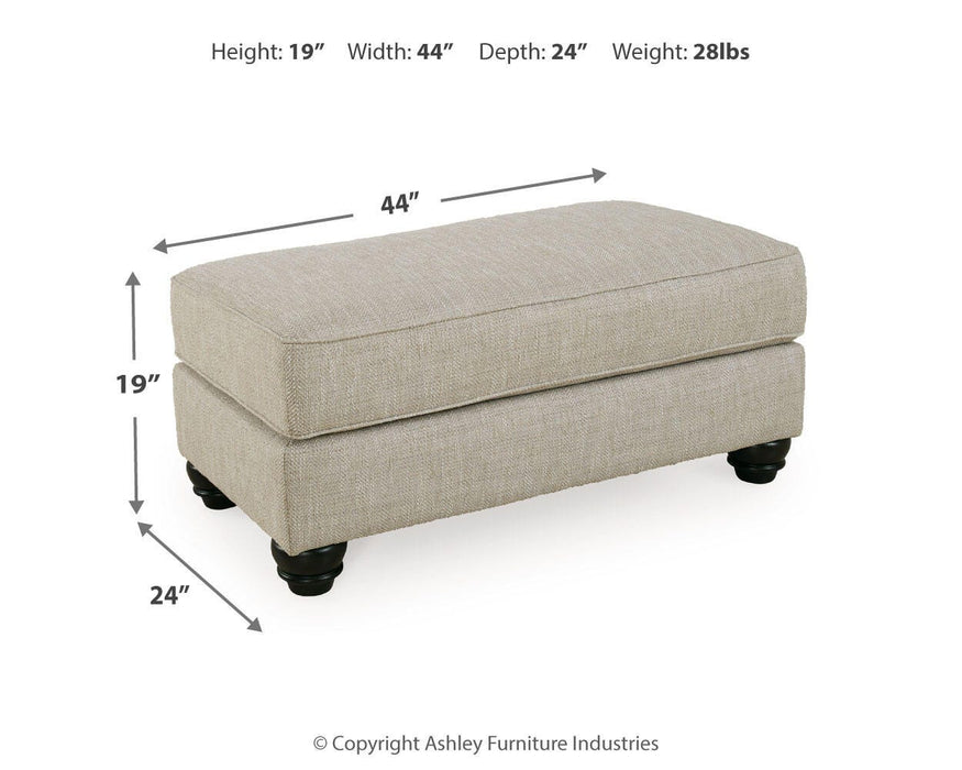 Asanti Ottoman - Williston Home Furniture (Williston, FL)