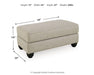 Asanti Ottoman - Williston Home Furniture (Williston, FL)