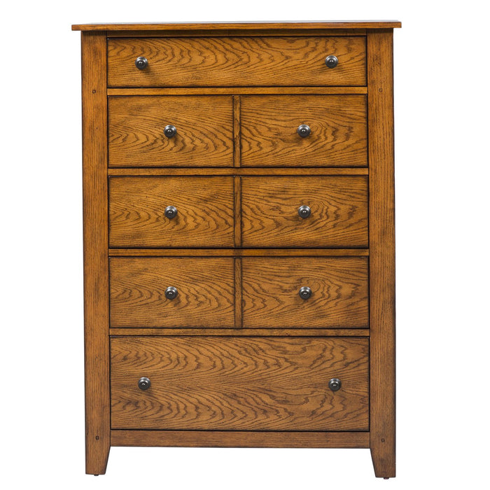 Grandpas Cabin King California Sleigh Bed, Dresser & Mirror, Chest