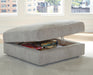 Aslan Court Ottoman With Storage - Williston Home Furniture (Williston, FL)