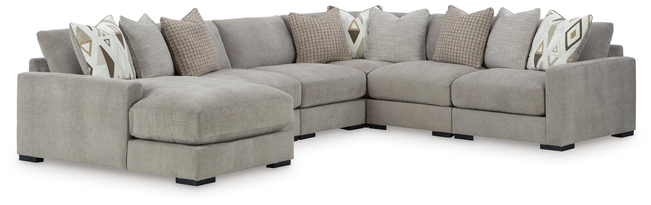 Aslan Court Sectional with Chaise - Williston Home Furniture (Williston, FL)