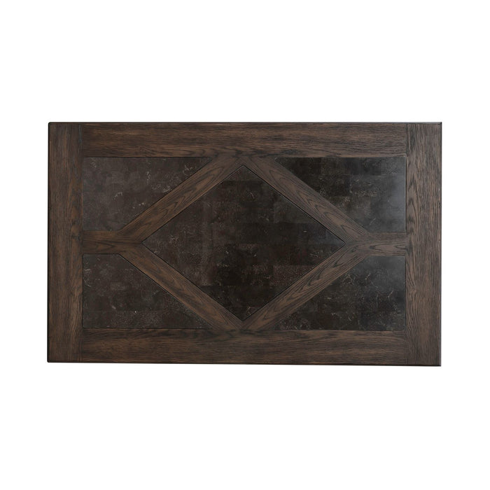 Paradise Valley Rectangular Cocktail Table in Saddle Brown