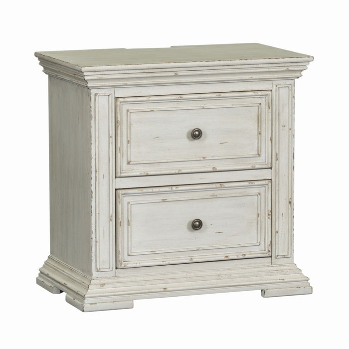 Big Valley 2 Drawer Night Stand w/ Charging Station