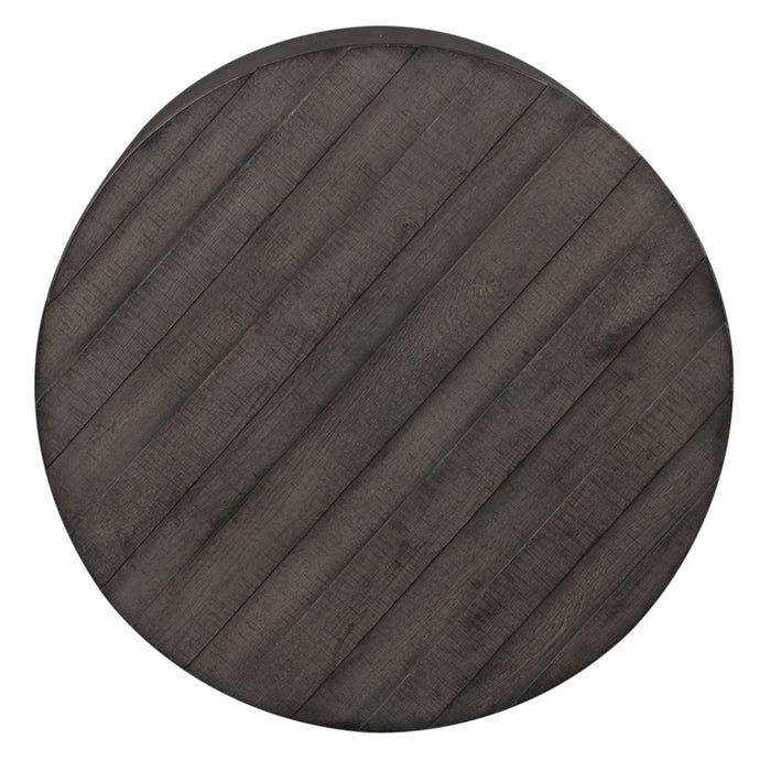 Modern Farmhouse Drum Cocktail Table