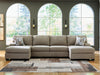 Newellen Sectional with Double Chaise - Williston Home Furniture (Williston, FL)