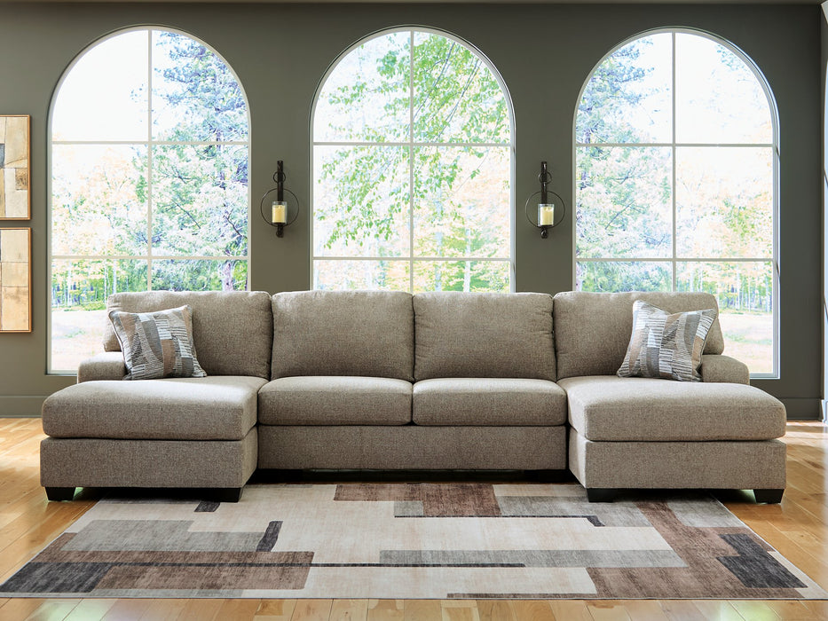 Newellen Sectional with Double Chaise - Williston Home Furniture (Williston, FL)