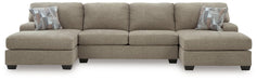 Newellen Sectional with Double Chaise - Williston Home Furniture (Williston, FL)