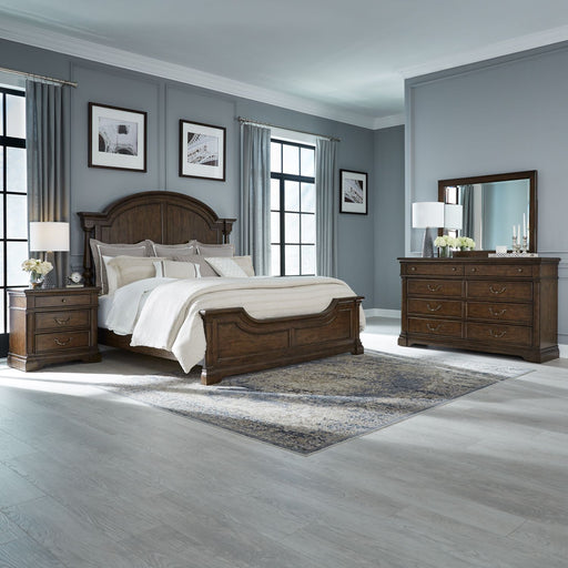 Arden Road King California Poster Bed, Dresser & Mirror, Night Stand image