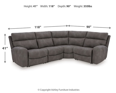 Next-Gen DuraPella Power Reclining Sectional - Williston Home Furniture (Williston, FL)