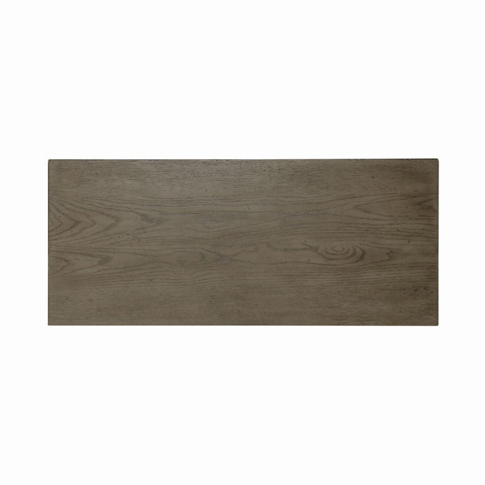 Americana Farmhouse 5 Drawer Chest in Dusty Taupe and Black