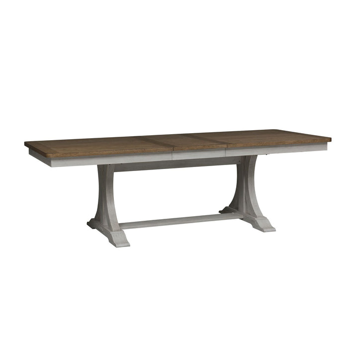 Farmhouse Reimagined Opt 7 Piece Trestle Table Set