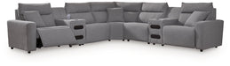 Modmax II Power Reclining Sectional with Audio Consoles - Williston Home Furniture (Williston, FL)