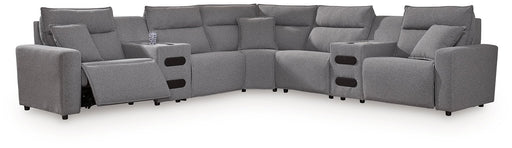 Modmax II Power Reclining Sectional with Audio Consoles - Williston Home Furniture (Williston, FL)