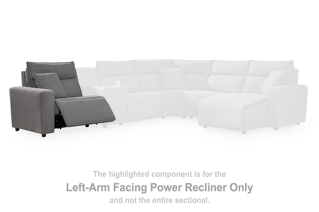 Modmax II Power Reclining Sectional with Audio Consoles - Williston Home Furniture (Williston, FL)