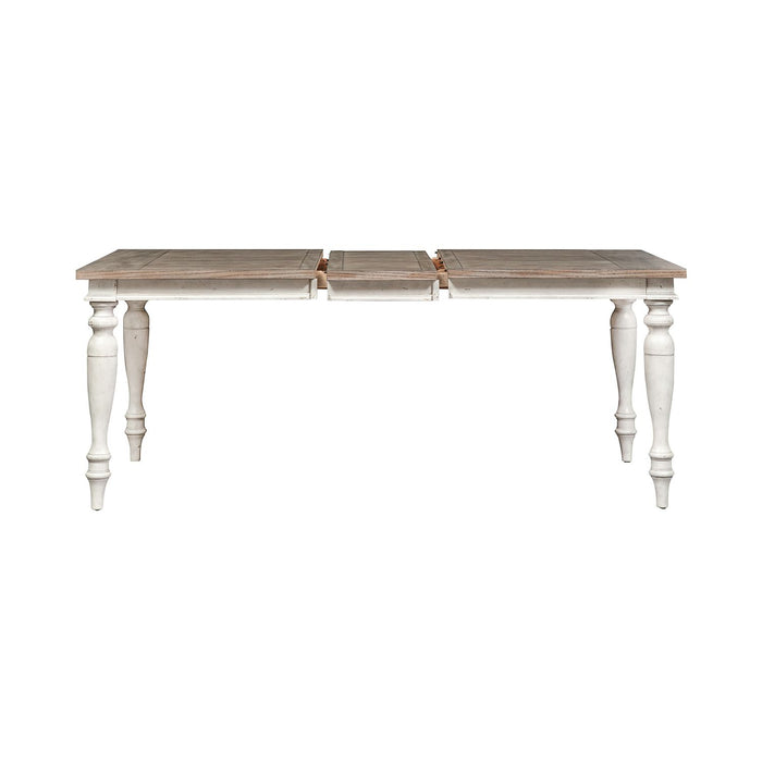 Whitney Rectangular Leg Table in Weathered Gray