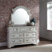 Magnolia Manor Panel Bed, Dresser & Mirror, Chest image