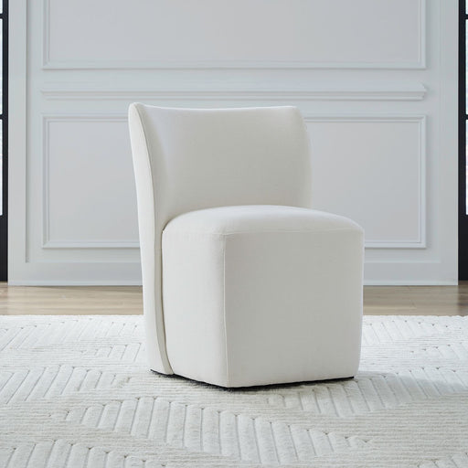 Accent Dining Accent Dining Chair w/ Casters - Ivory image