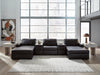 Modmax II Double Chaise Sectional with Audio Consoles - Williston Home Furniture (Williston, FL)