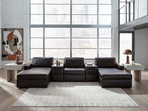 Modmax II Double Chaise Sectional with Audio Consoles - Williston Home Furniture (Williston, FL)