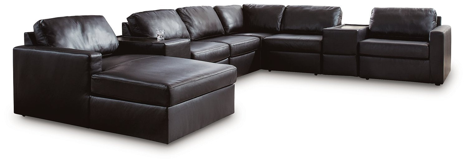 Modmax II Sectional with Chaise and Storage Consoles - Williston Home Furniture (Williston, FL)