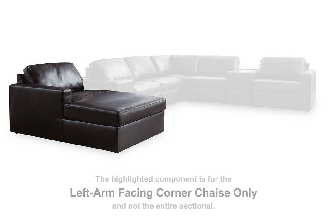 Modmax II Sectional with Chaise and Audio Consoles - Williston Home Furniture (Williston, FL)
