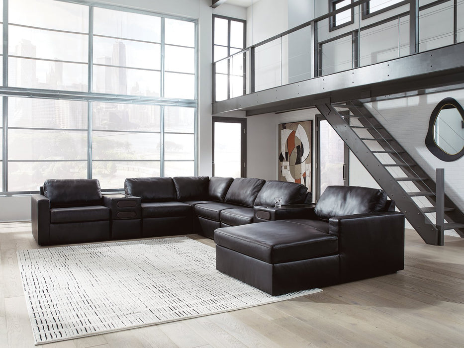 Modmax II Sectional with Chaise and Audio Consoles - Williston Home Furniture (Williston, FL)