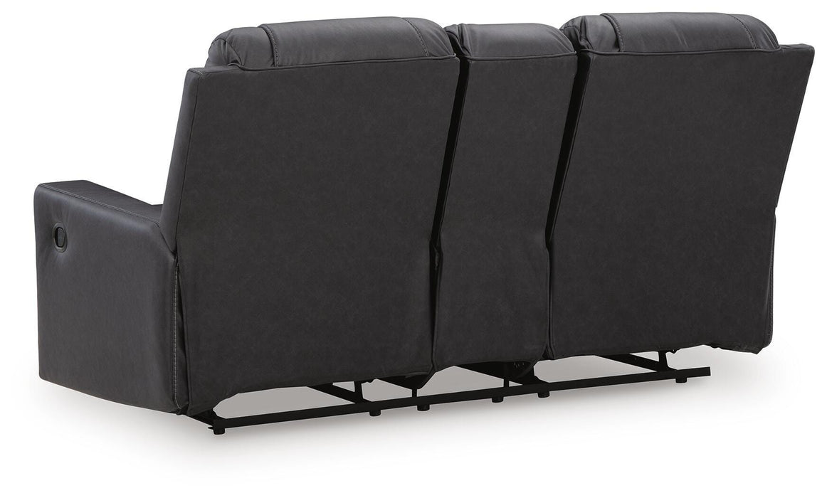 Mackmenville Reclining Loveseat with Console