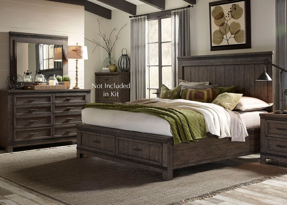 Liberty Thornwood Hills Landscape Mirror in Rock Beaten Gray