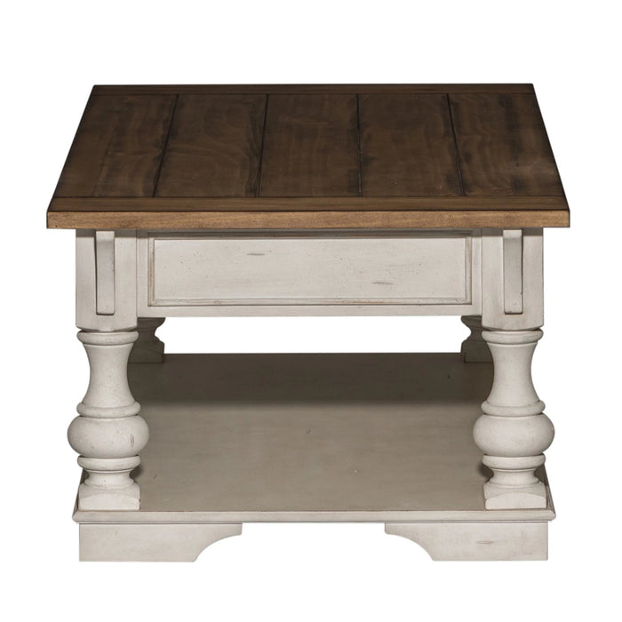 Morgan Creek Cocktail Table in Antique White image