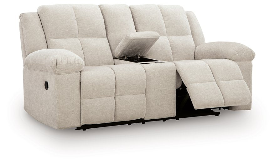 Orlen Reclining Loveseat with Console - Williston Home Furniture (Williston, FL)