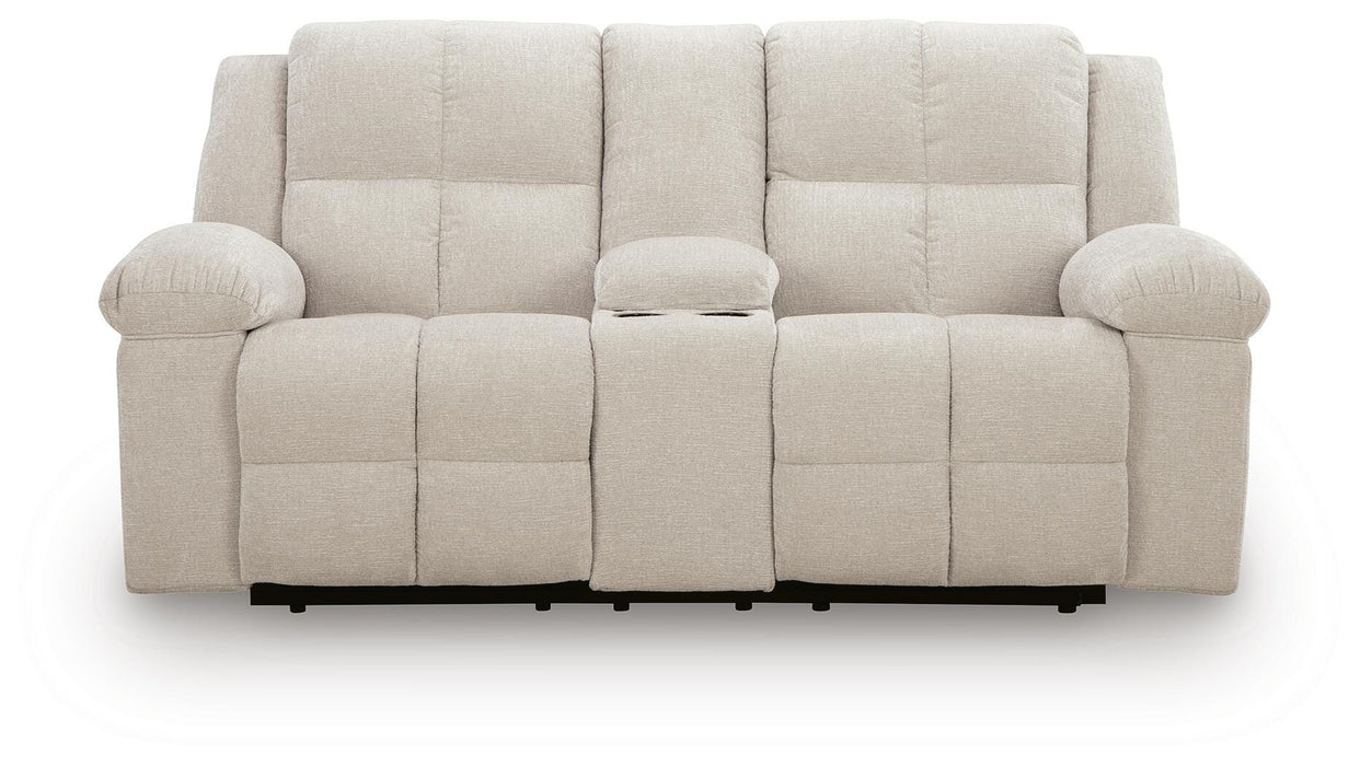 Orlen Reclining Loveseat with Console - Williston Home Furniture (Williston, FL)