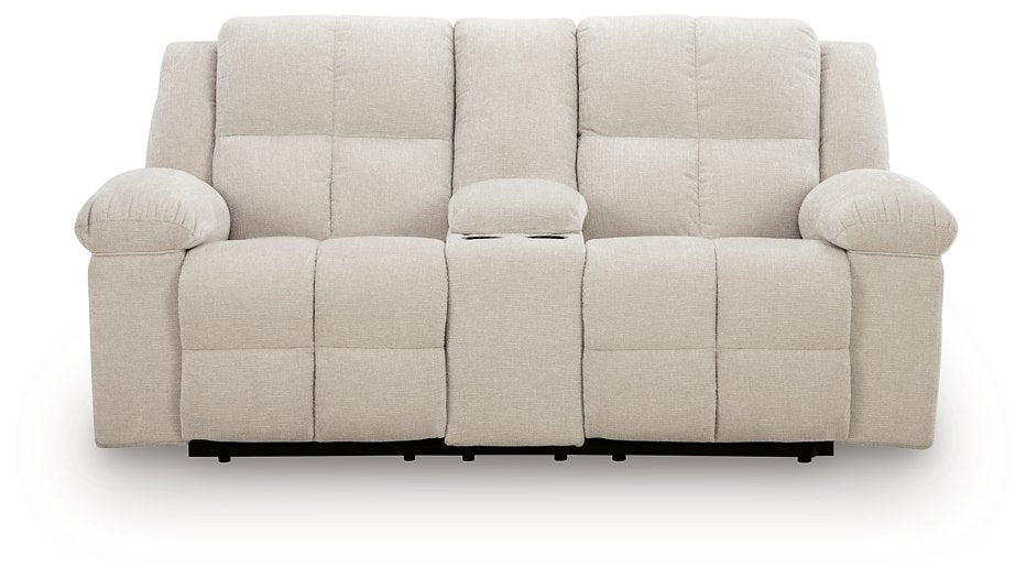 Orlen Reclining Loveseat with Console - Williston Home Furniture (Williston, FL)