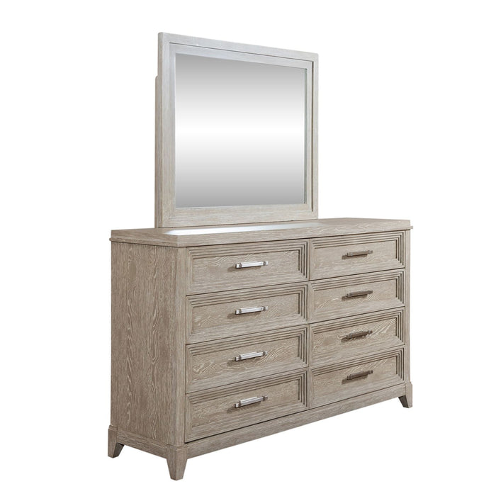 Belmar King Uph Bed, Dresser & Mirror, Night Stand