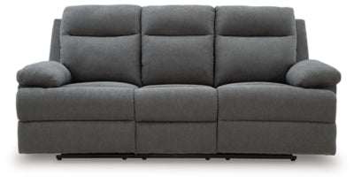 Side-Swipe Reclining Sofa with Drop Down Table - Williston Home Furniture (Williston, FL)