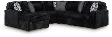 Midnight-Madness Sectional with Chaise - Williston Home Furniture (Williston, FL)