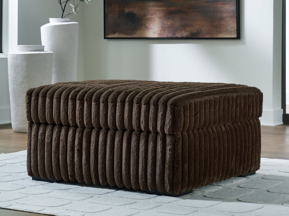 Midnight-Madness Oversized Accent Ottoman - Williston Home Furniture (Williston, FL)