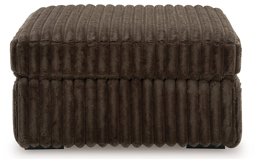 Midnight-Madness Oversized Accent Ottoman - Williston Home Furniture (Williston, FL)