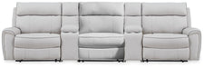 Social Pointe Reclining Sectional with Storage Consoles - Williston Home Furniture (Williston, FL)