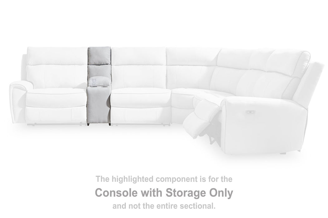 Social Pointe Reclining Sectional with Storage Consoles - Williston Home Furniture (Williston, FL)
