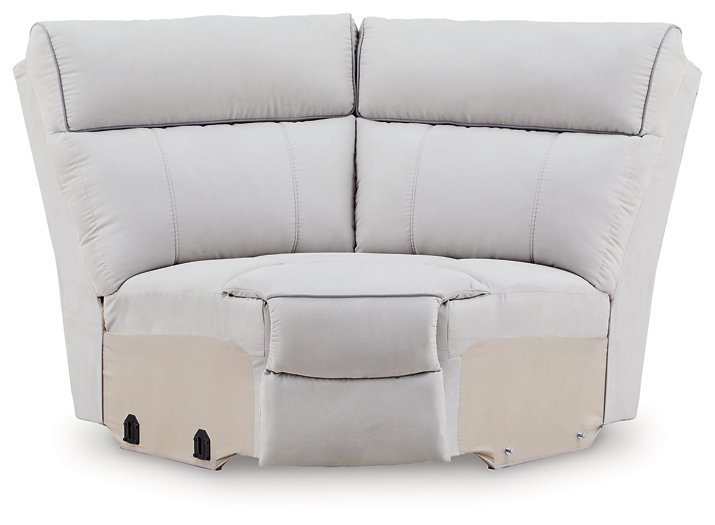 Social Pointe Reclining Sectional with Storage Consoles - Williston Home Furniture (Williston, FL)
