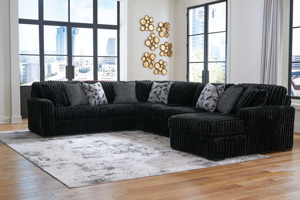 Midnight-Madness Sectional with Chaise - Williston Home Furniture (Williston, FL)