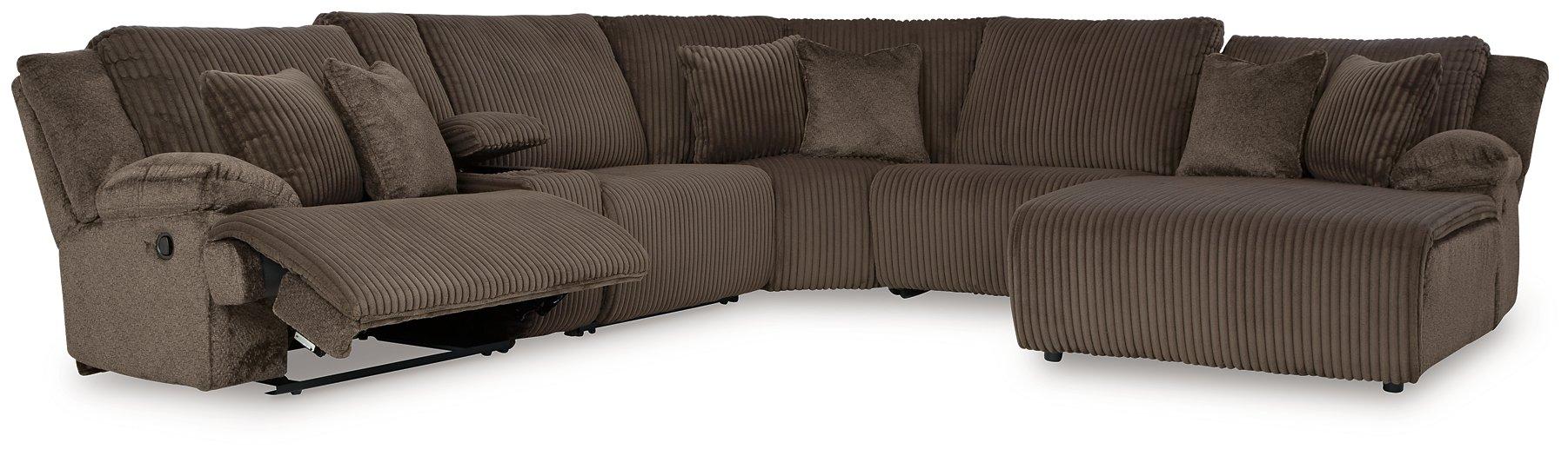 Top Tier Reclining Sectional with Chaise - Williston Home Furniture (Williston, FL)