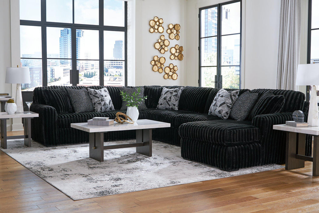 Midnight-Madness Sectional with Chaise - Williston Home Furniture (Williston, FL)