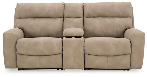Next-Gen DuraPella Power Reclining Sectional Loveseat with Console - Williston Home Furniture (Williston, FL)