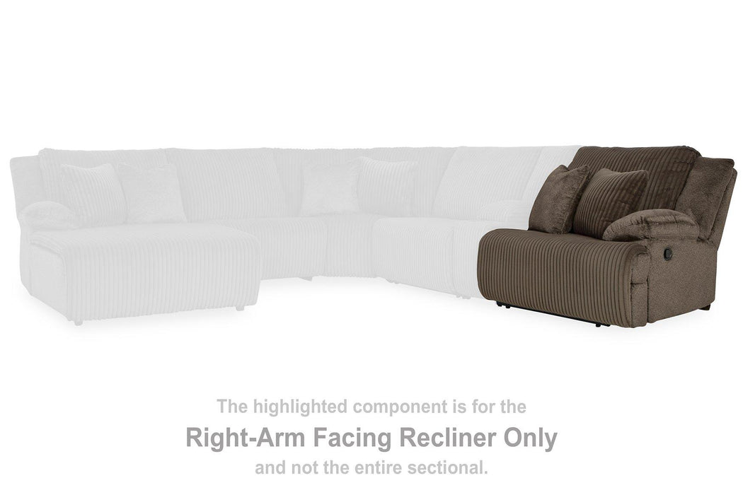 Top Tier Reclining Sectional with Chaise - Williston Home Furniture (Williston, FL)