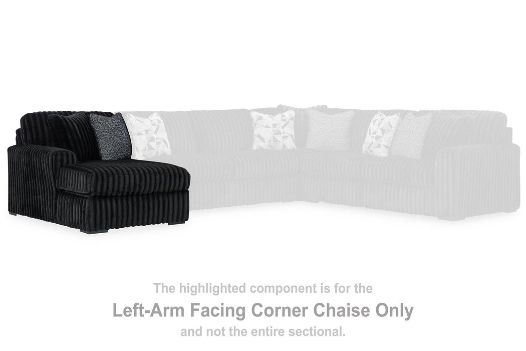 Midnight-Madness Sectional with Chaise - Williston Home Furniture (Williston, FL)
