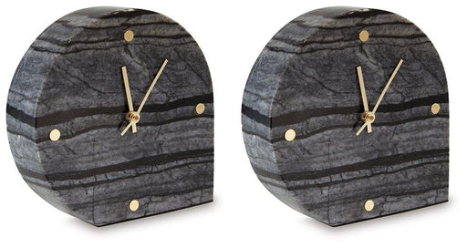 Janmour Table Clock (Set of 2) - Williston Home Furniture (Williston, FL)