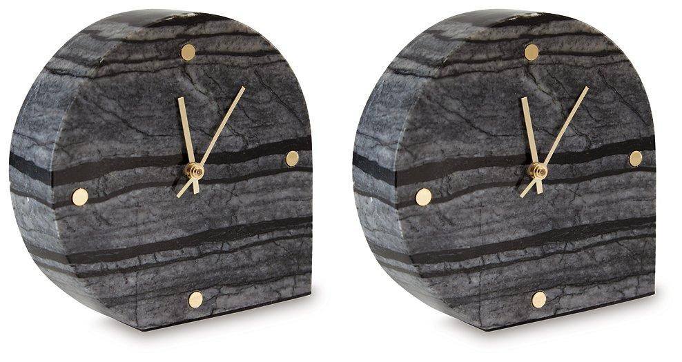 Janmour Table Clock (Set of 2) - Williston Home Furniture (Williston, FL)