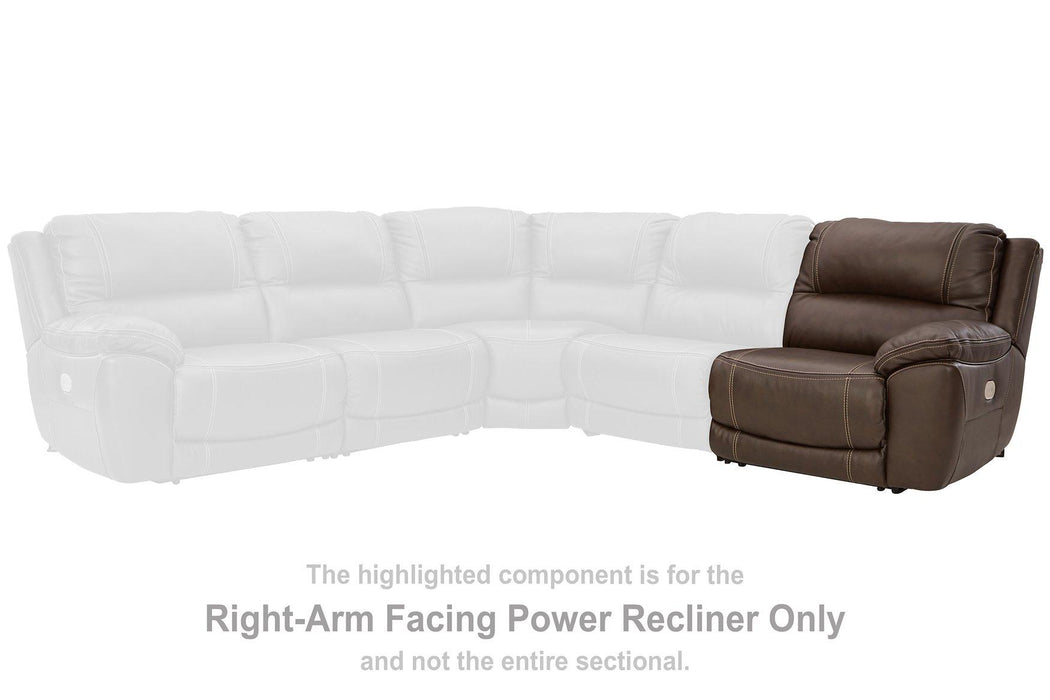 Dunleith Power Reclining Loveseat with Console - Williston Home Furniture (Williston, FL)